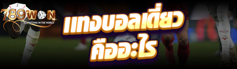 เเทงบอลเดี่ยว คืออะไร